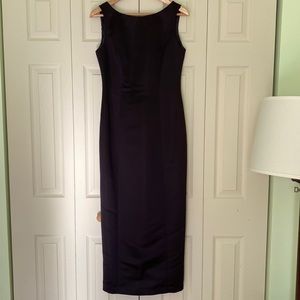 Women’s Black Satin Party Dress Sz 4